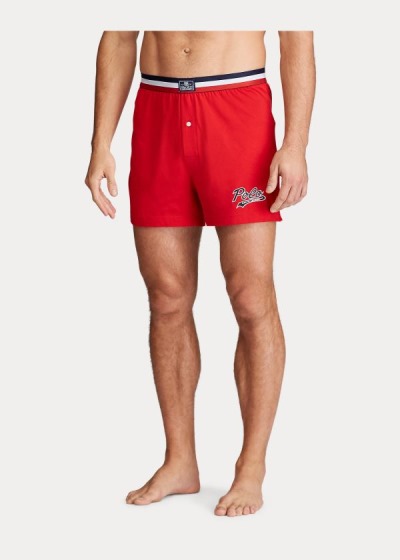 Boxer Polo Ralph Lauren Hombre Rojos - Cotton-Modal Knit - OVIFH8265